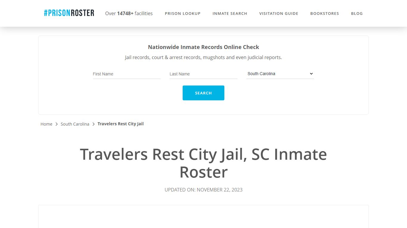 Travelers Rest City Jail, SC Inmate Roster - Prisonroster